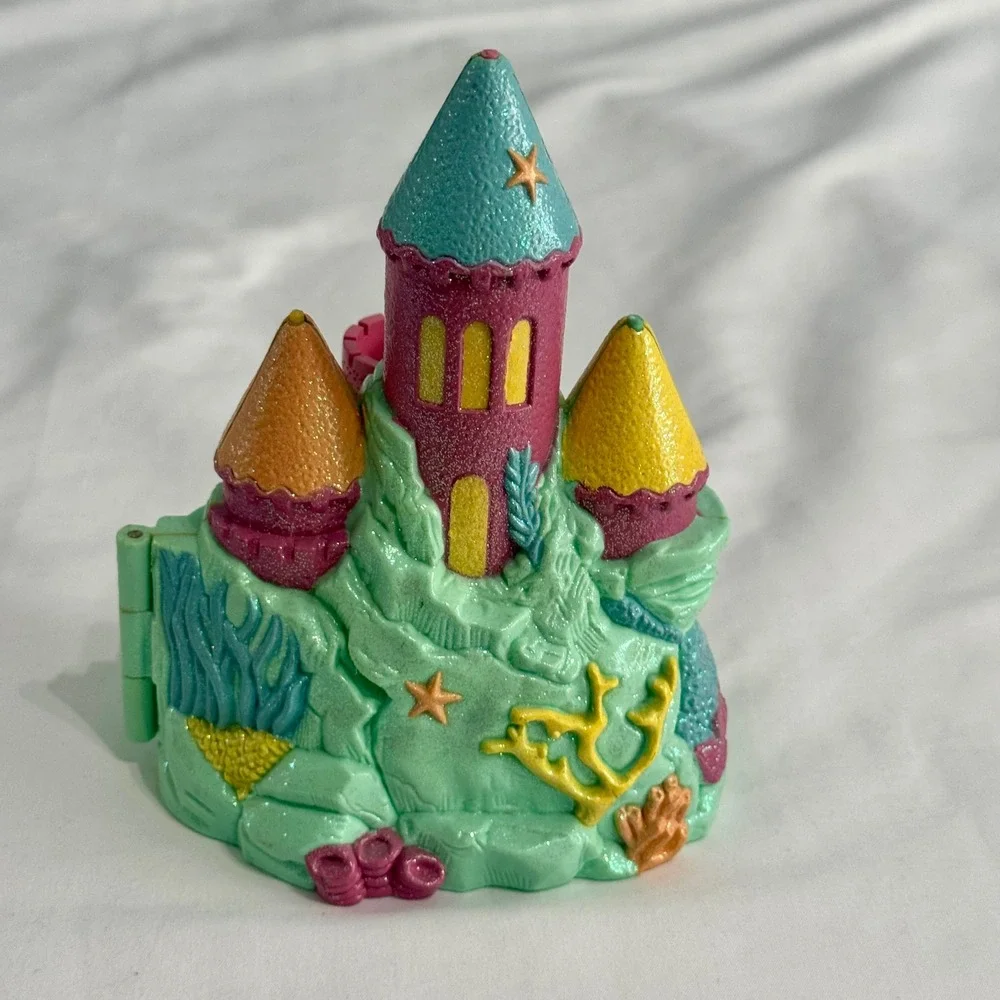 Vintage 1994 Trendmasters Starcastle Under the Sea Mermaid Playset Teal & Pink